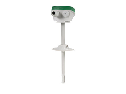 CO2 and temperature transmitter for duct mounting