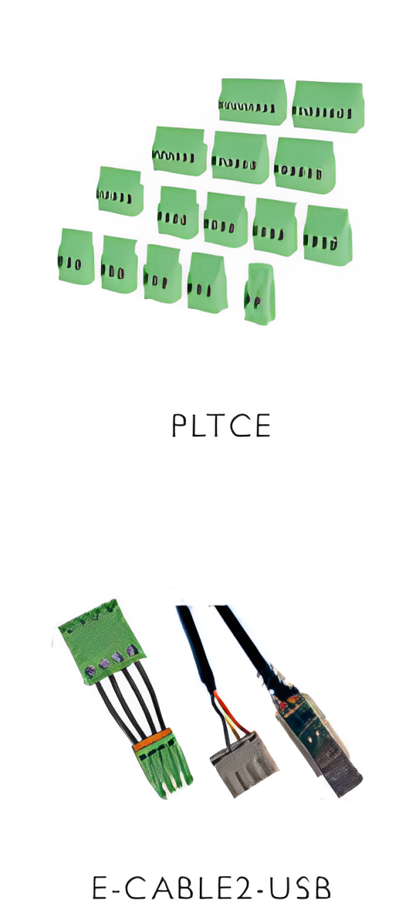 Connection cables and plug-in terminals